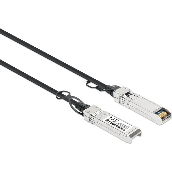 Intellinet Network Solutions INTELLINET SFP+ 10G Passives DAC Twinax-Kabel SFP+ auf SFP+ 0,5 m MSA-konform Direct Attach Copper AWG 30 schwarz