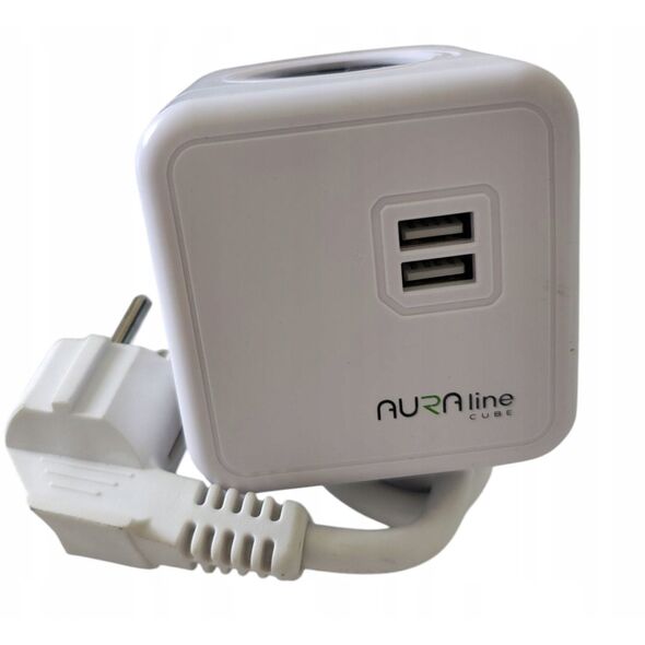 ΠΟΛΥΜΠΡΙΖΟ 4XSOC+2XUSB 1.5M AURA LINE