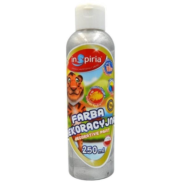Διακοσμητική μεταλλική ασημί βαφή 250ml