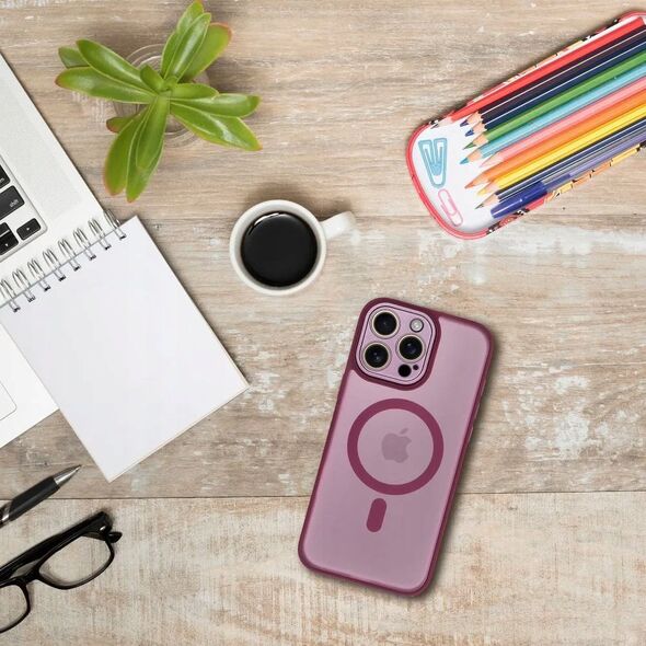 Θήκη VARIETE MAG COVER συμβατή με MagSafe για IPHONE 15 PRO MAX μωβ