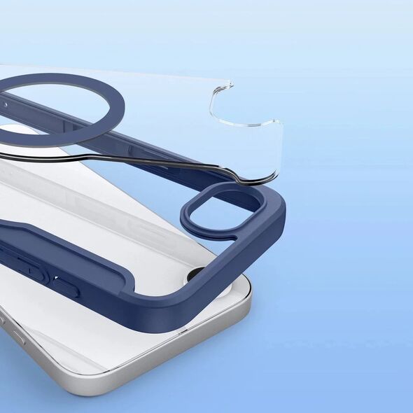 Etui ochronne Dux Ducis Skin X Pro z MagSafe na iPhone 16e  niebieskie
