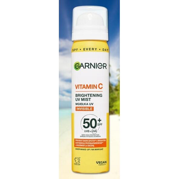 GARNIER_Βιταμίνη C Λαμπρυντικό UV Mist σπρέι προσώπου που προστατεύει από εξωτερικούς παράγοντες 75ml