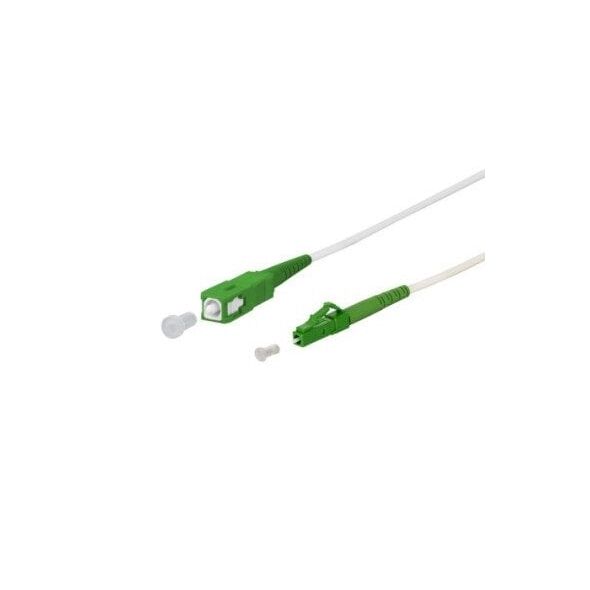 Kabel krosowy METZ CONNECT OpDAT, SC-S APC/LC-S APC OS2, 1 m