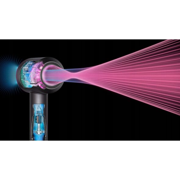 Dyson Supersonic Nural HD16 fén na vlasy, 1600 W, difuzér, 4 teploty, 3 rychlosti, vinca blue/topaz