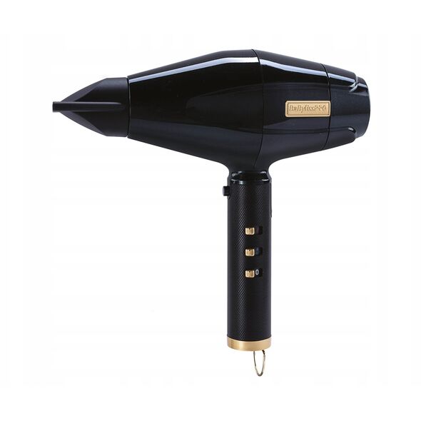 BaByliss FXBDB1E Pro 4Artists fén na vlasy, 2200 W, 3 teploty, 2 rychlosti, iontový generátor, černá