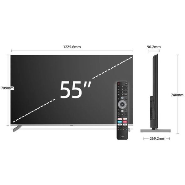 CHiQ M55QN9V TV 55", UHD MiniLED  Google TV DLG 120 Hz