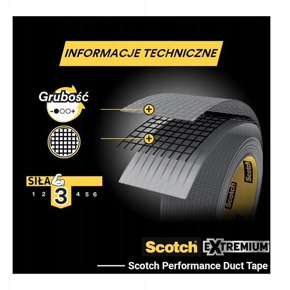 Scotch Gewebekleb. 48mmx25m schwarz