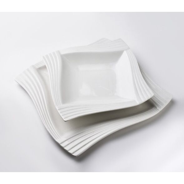 Affek Design BASIC Talerz płaski FALA 24x32,5h1,5cm
