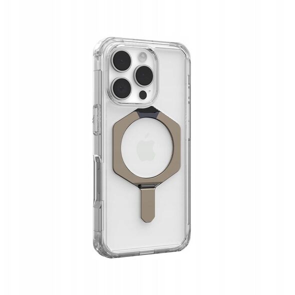 UAG Plyo XTE Magsafe - obudowa ochronna z podstawką do iPhone 16 Pro kompatybilna z MagSafe (clear/titanium)
