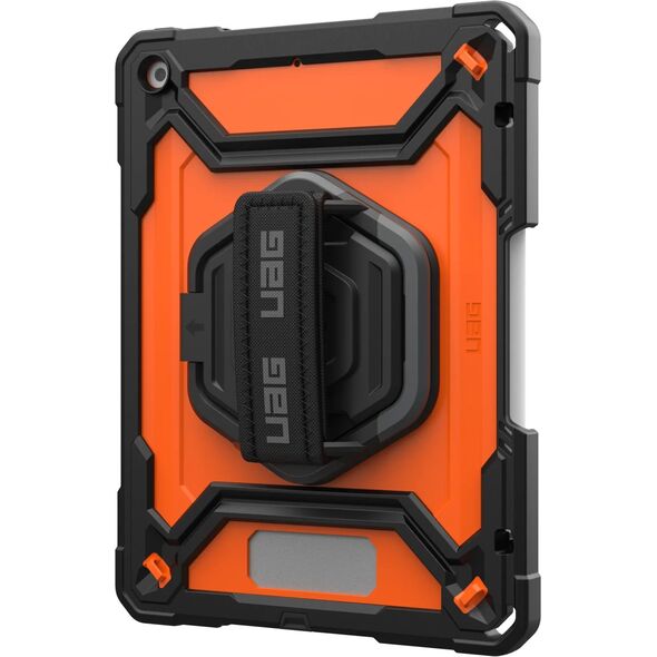 UAG Plasma HS Kickstand - obudowa ochronna z uchwytem do Apple Pencil, uchwytem na dłoń oraz podstawką do iPad 10.9" 10 generacja / 11" (A16) (orange/black)