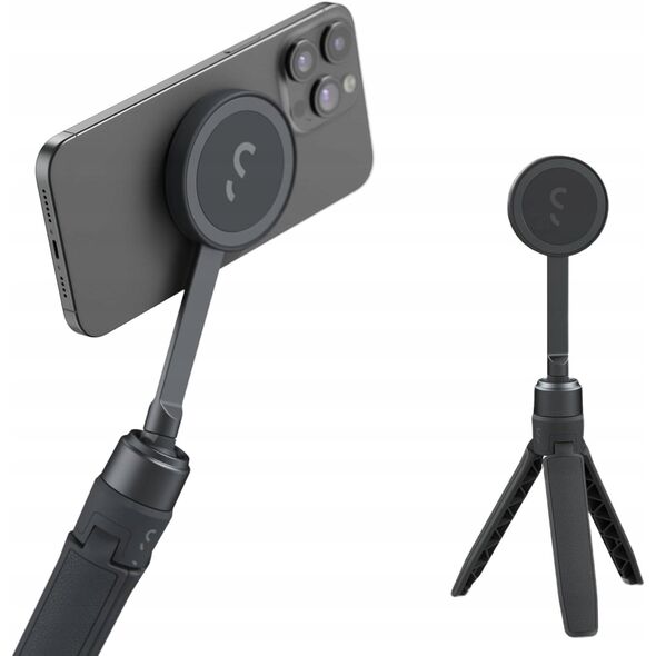 ShiftCam SnapStand Mini - statyw oraz selfie stick do fotografii mobilnej z magnetycznym uchwytem na telefon (MagSafe) (midnight)