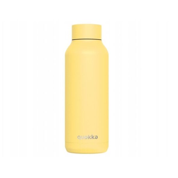 Quokka Solid - Butelka termiczna ze stali nierdzewnej 510 ml (Light Yellow)