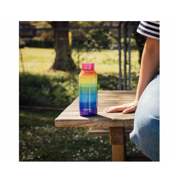 Quokka Solid - Butelka termiczna ze stali nierdzewnej 510 ml (Rainbow)