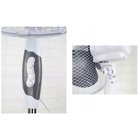 VOLTENO WENTYLATOR PODŁOGOWY BIAŁY 40cm PODSTAWA KRZYŻAK