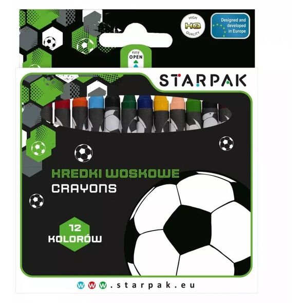 KREDKI WOSK 12KOL FOOTBALL STK PUD 12/144