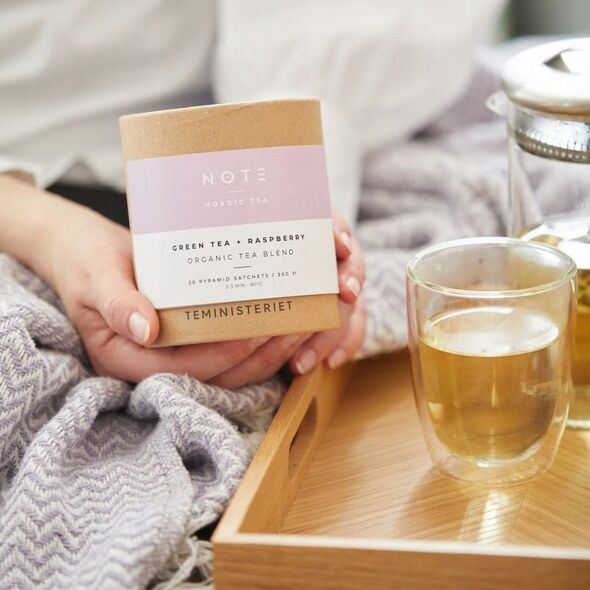 Teministeriet - NOTE Green Tea Raspberry Organic - Herbata 20 Torebek