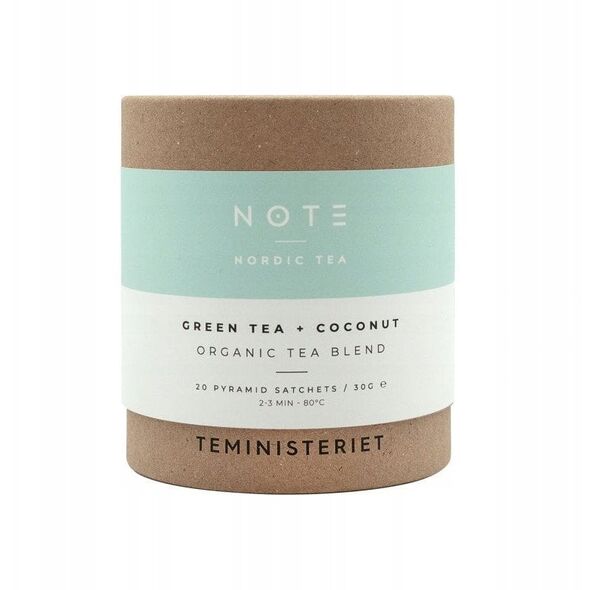 Teministeriet - NOTE Green Tea Coconut Organic - Herbata 20 Torebek