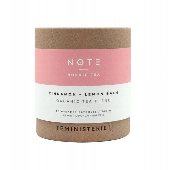Teministeriet - NOTE Cinnamon Lemon Balm Organic - Herbata 20 Torebek