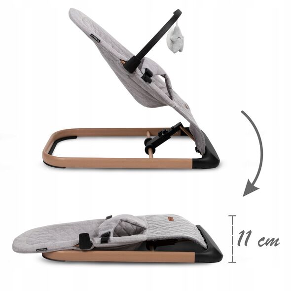 KIDWELL LEŻACZEK BUJACZEK LARO FULL GREY/WOODEN 5906601700897