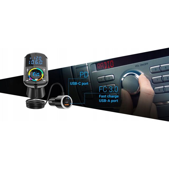 Transmiter Bluetooth FM Transmiter NAVITEL BHF08 PRO