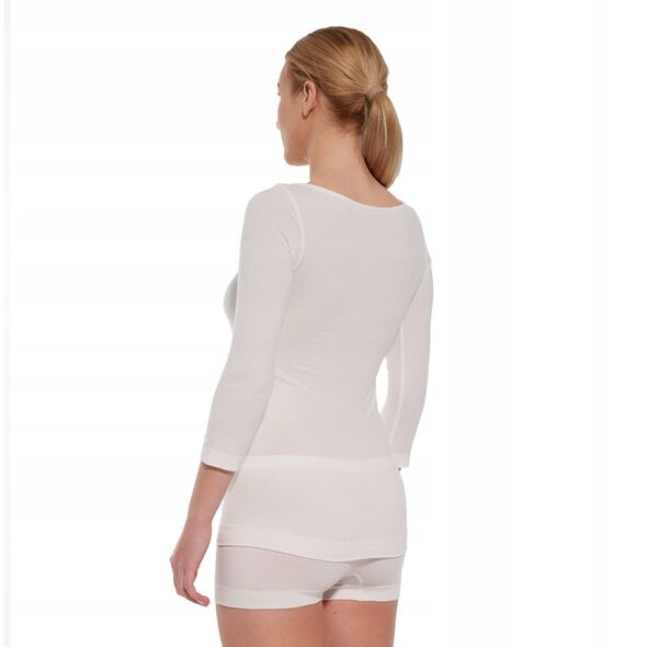 LS1628W Koszulka damska z rękawem 3/4 COMFORT MERINO kremowy S