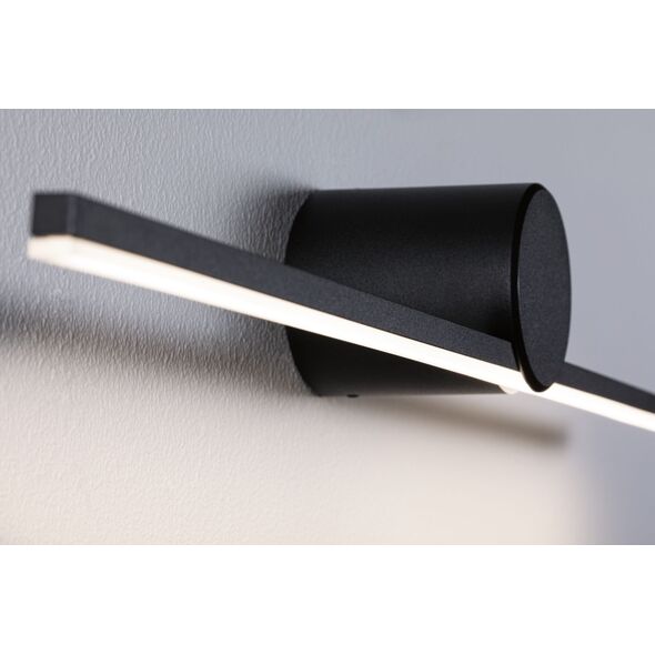 Oprawa ścienna SAVA LED nad lustro 7,5W 500lm 3000K 900mm IP44 230V czarny matowy / metal