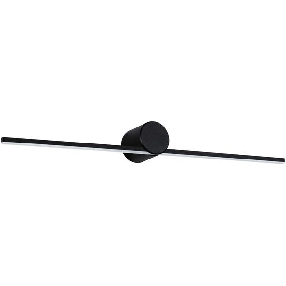 Oprawa ścienna SAVA LED nad lustro 5W 300lm 3000K 600mm IP44 230V czarny matowy / metal