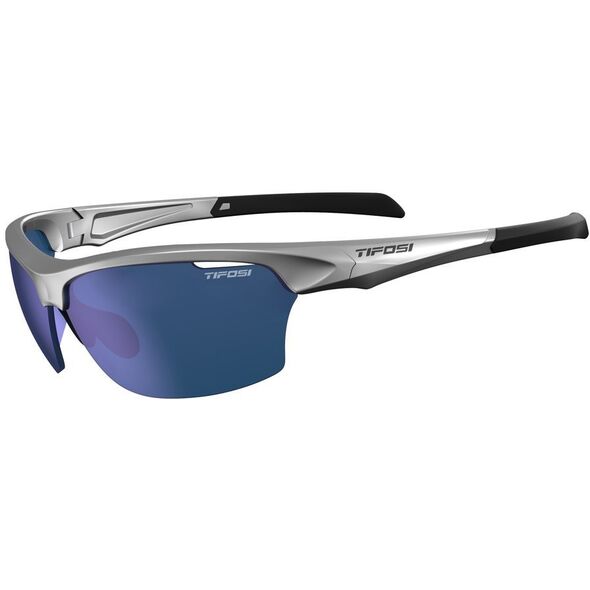 Okulary TIFOSI INTENSE metallic silver (1 szkło Smoke Blue Mirror 15% transmisji światła) (NEW)