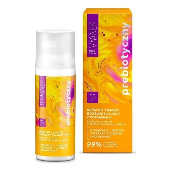 Sylveco Vianek Krem do twarzy rozświetlający prebiotyczny z witaminą C, 50 ml