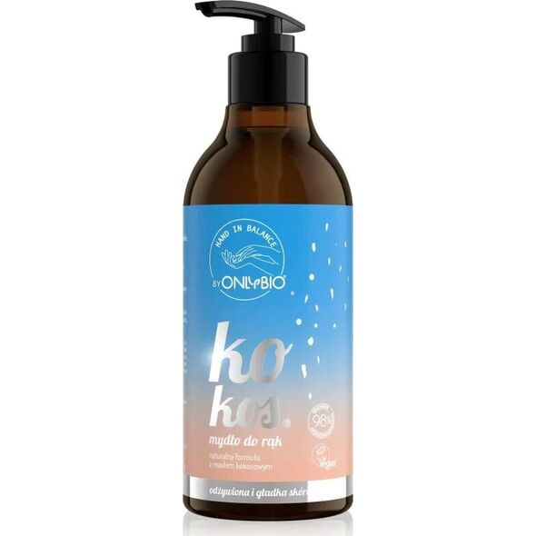 Only Bio OnlyBio Mydło do rąk Kokos, 400 ml