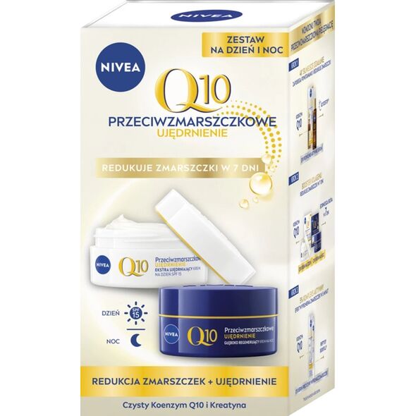 NIVEA Q10 Przeciwzmarszczkowe Ujędrnienie DUO Krem na Dzień i Noc 100 ml