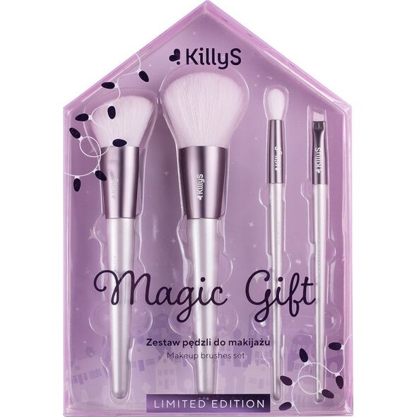 KillyS Magic Gift zestaw pędzli do makijażu 4szt.