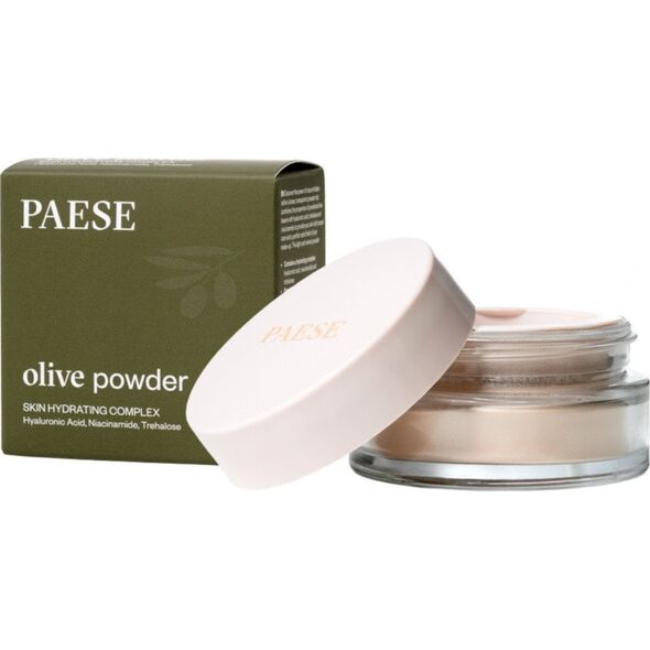 Paese Naturalny transparentny puder oliwkowy