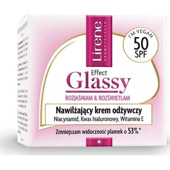Lirene Effect Glassy Nawilżający krem odżywczy SPF 50 50ml