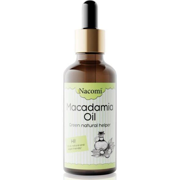 Nacomi Macadamia Oil naturalny olejek do ciała i twarzy 50ml