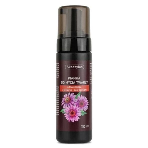 SKOCZYLAS Pianka do mycia twarzy odświeżająca z Jeżówką i z Żeń-szeniem 150ml