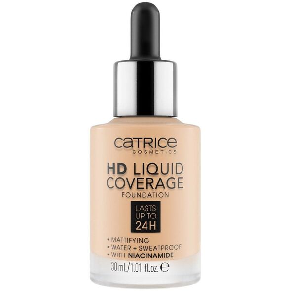 Catrice HD Liquid Coverage Płynny Podkład Do Twarzy 30ml Deeply Rose (044)