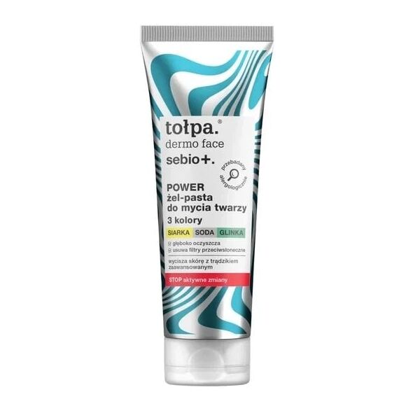 TOŁPA Dermo Face Sebio+ Power żel-pasta do mycia twarzy 100ml