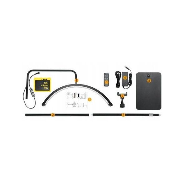 Lampa Led Kosmetyczna Bezcieniowa Moon Do Makijażu Paznokci Rzęs 45w +pilot / Gx580pro Różowy