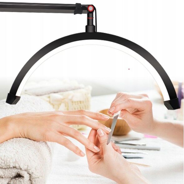 Lampa Led Kosmetyczna Bezcieniowa Moon Do Makijażu Paznokci Rzęs 45w +pilot / Gx580pro Biały