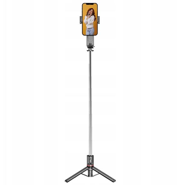 Statyw Selfie Stick Monopod + Pilot Oświetlenie Led 3w1 Na Telefon / Gopro / Selfie Lume