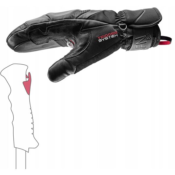 LEKI RĘKAWICE Griffin Base 3D Women Mitt bl 6.0