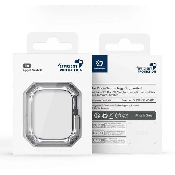 DUX DUCIS futerał TAMO do Apple Watch serii 10 42 mm transparentny z szarym