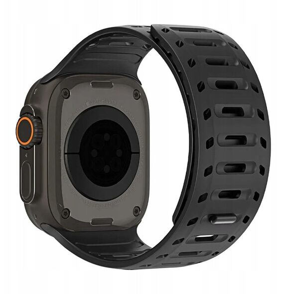 DUX DUCIS pasek CS magnetyczny silikonowy do Apple Watch 42/44/45/46/49 mm szary