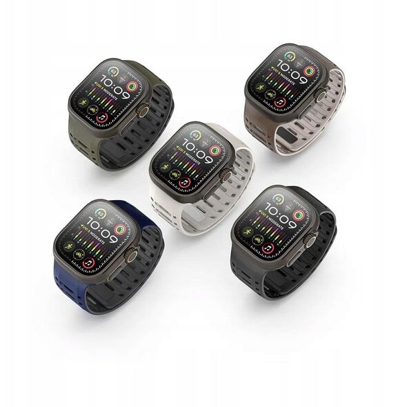 DUX DUCIS pasek CS magnetyczny silikonowy do Apple Watch 42/44/45/46/49 mm szary