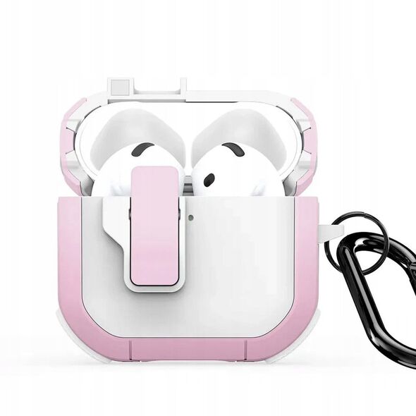 DUX DUCIS futerał PECP ochronny TPU+PC na AirPods 4 biało różowy