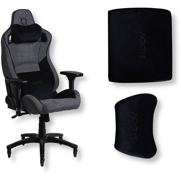AQIRYS Fotel gamingowy FENRIR XL grey/black