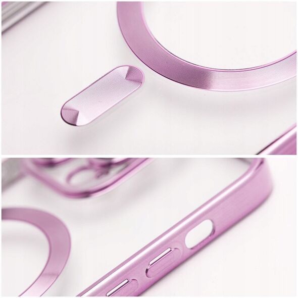 Futerał ELECTRO MAG COVER kompatybilny z MagSafe do SAMSUNG S25 Edge złoty róż