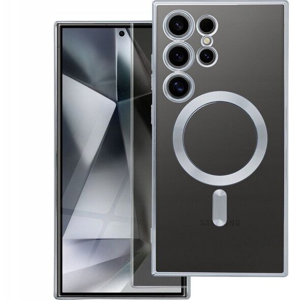 Futerał ELECTRO MAG COVER kompatybilny z MagSafe do SAMSUNG S25 Edge srebrny