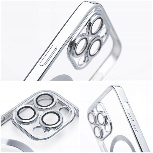 Futerał ELECTRO MAG COVER kompatybilny z MagSafe do SAMSUNG S25 Edge srebrny